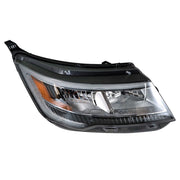 DURAFORCE Right+Left Headlights For 2016-18 Ford Explorer Halogen W/LED DRL Chrome