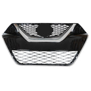 DURAFORCE Chrome Black Grill Kit Front Grille For 2016-2017 Nissan Maxima Plastic