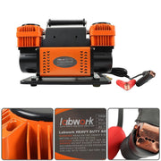 DURAFORCE Portable 12v True Dual Air Compressor 10.6 CFM For Truck Tires RV