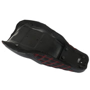 DURAFORCE Red Lattice Stitch Step-Up Seat For Touring Road King Electra Street Glide 08+