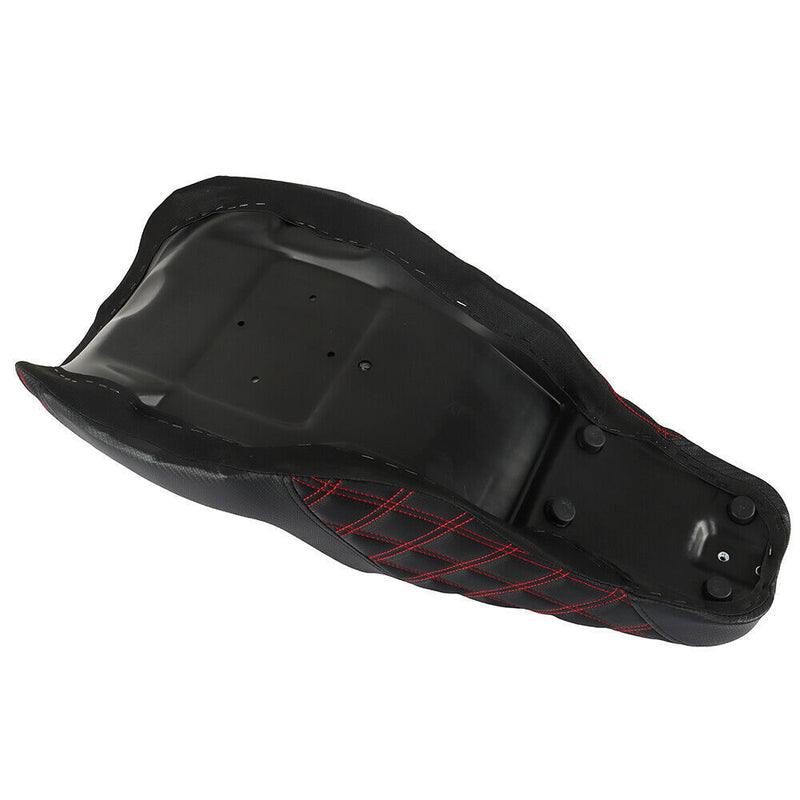 DURAFORCE Red Lattice Stitch Step-Up Seat For Touring Road King Electra Street Glide 08+