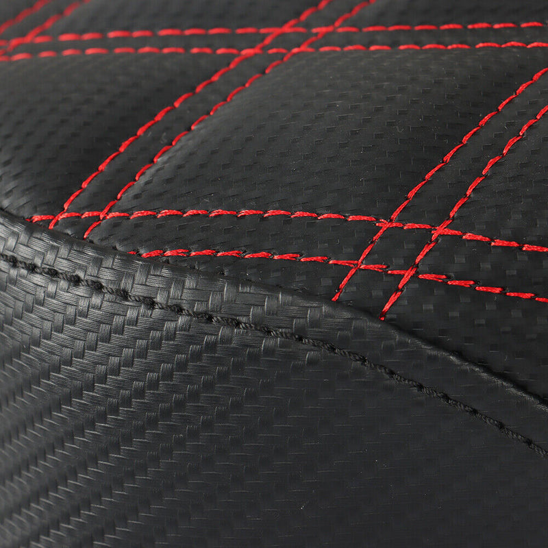DURAFORCE Red Lattice Stitch Step-Up Seat For Touring Road King Electra Street Glide 08+