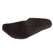 DURAFORCE Red Lattice Stitch Step-Up Seat For Touring Road King Electra Street Glide 08+