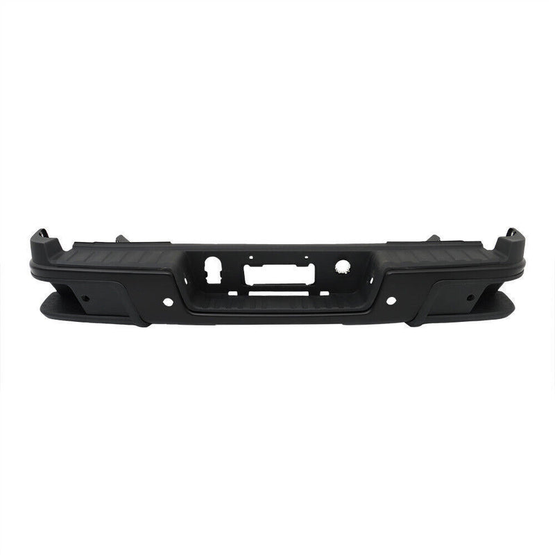 DURAFORCE Rear Step Bumper Black For 2019-2021 Chevy Colorado W/Sensor Holes Steel