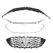 DURAFORCE Front Upper Grille Lower Grille For 2019-2023 Chevrolet Malibu Chrome