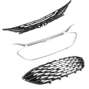 DURAFORCE Front Upper Grille Lower Grille For 2019-2023 Chevrolet Malibu Chrome