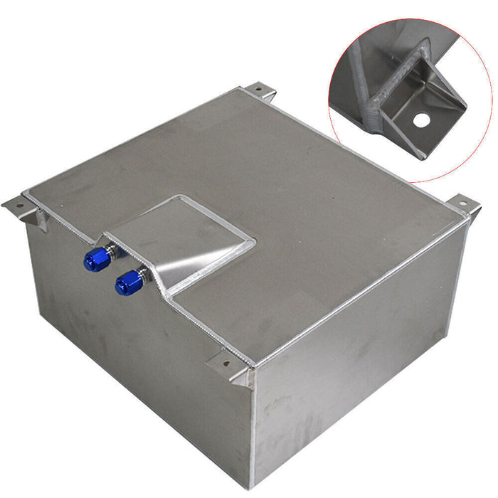 DURAFORCE 15 Gallon Polished Aluminum Racing Drift Fuel Cell Tank + level Sender
