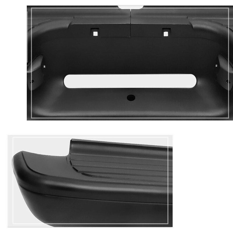 DURAFORCE Rear Step Bumper Assembly For 1995-2004 Toyota Tacoma Truck Black Steel