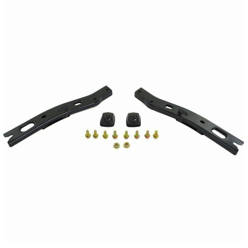 DURAFORCE Rear Step Bumper Assembly For 1995-2004 Toyota Tacoma Truck Black Steel