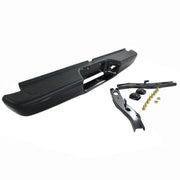 DURAFORCE Rear Step Bumper Assembly For 1995-2004 Toyota Tacoma Truck Black Steel