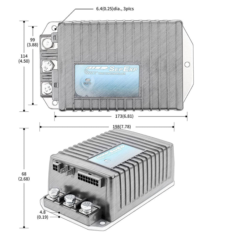 DURAFORCE New Motor Controller 1243-4320 360104320 For Electric Vehicle Curtis Seperately