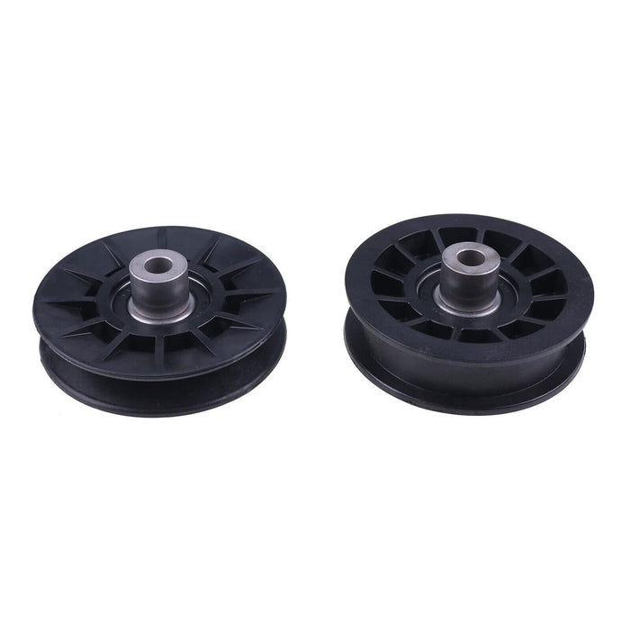 DURAFORCE Flat Idler Pulley & Flat Idler Pulley Set 532194327 For Husqvarna Poulan Snapper