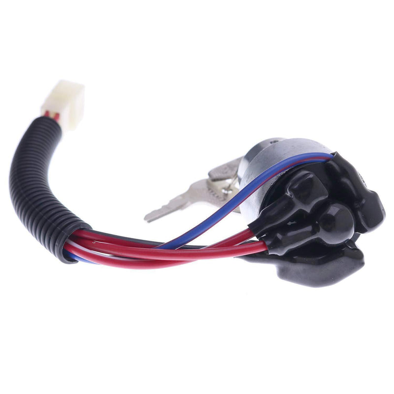 DURAFORCE TC020-31820 Ignition Starter Switch with 3 Position 4 Connection Termials 2 Keys