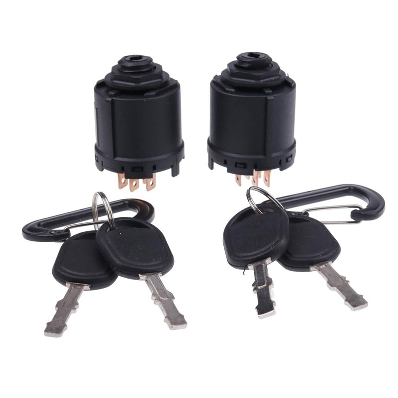 DURAFORCE 2PCS 5 Terminals 3 Positions Ignition Switch 430-706 with 2 Keys For AYP 140399