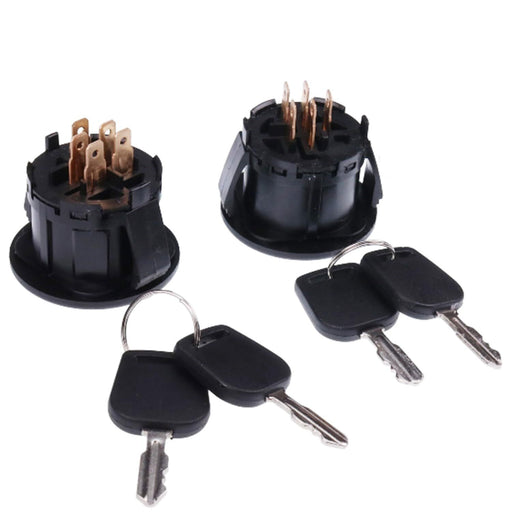 DURAFORCE 2PCS Ignition Switch 33-106 For Oregon Craftsman Murray Yard Man Yard Machines