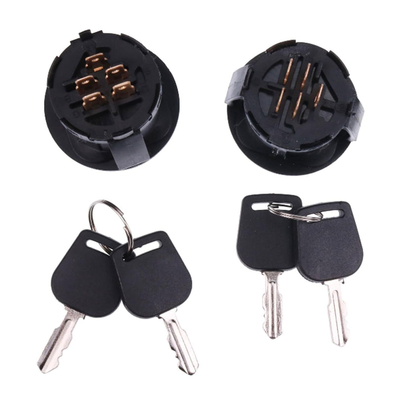DURAFORCE 2PCS Ignition Switch 33-106 For Oregon Craftsman Murray Yard Man Yard Machines