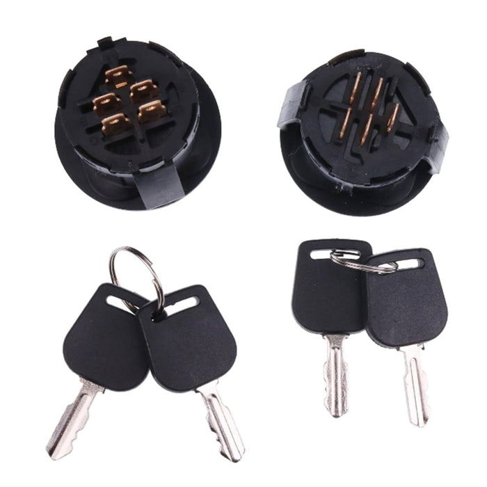 DURAFORCE 2PCS Ignition Switch 33-106 For Oregon Craftsman Murray Yard Man Yard Machines