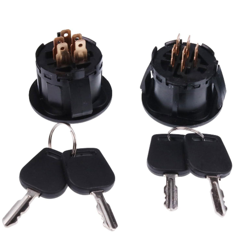 DURAFORCE 2PCS Ignition Switch 33-106 For Oregon Craftsman Murray Yard Man Yard Machines