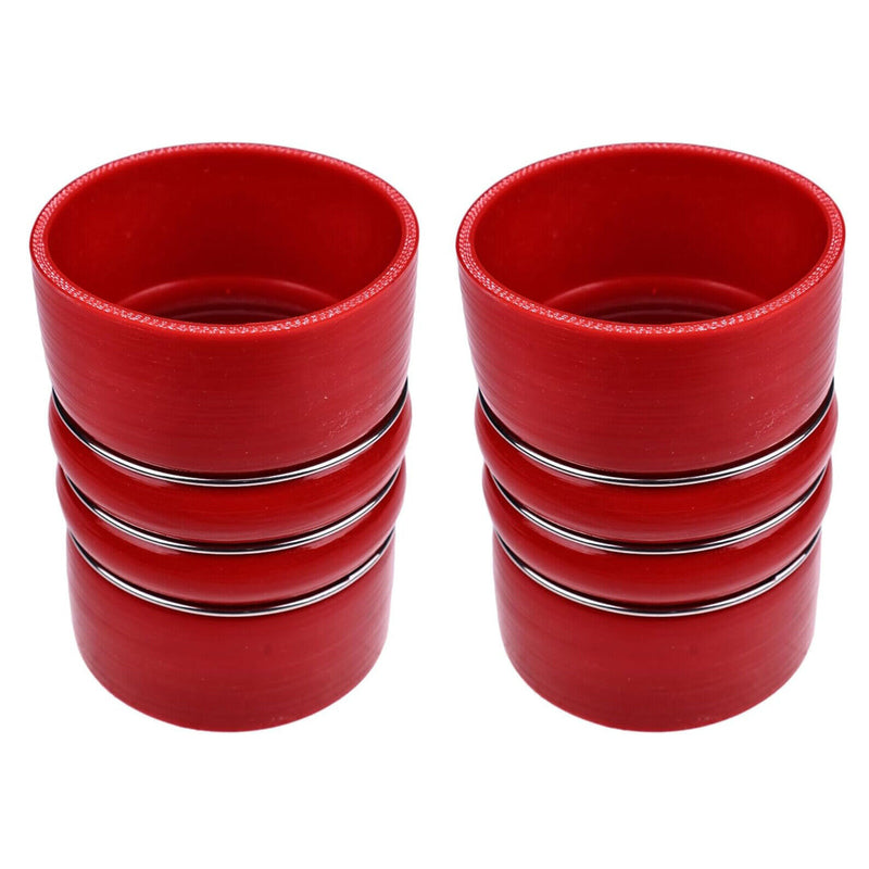 DURAFORCE 2PCS 4" x 6" Air Cooler Hump Hose with High Temp Silicone Material 4 Ply