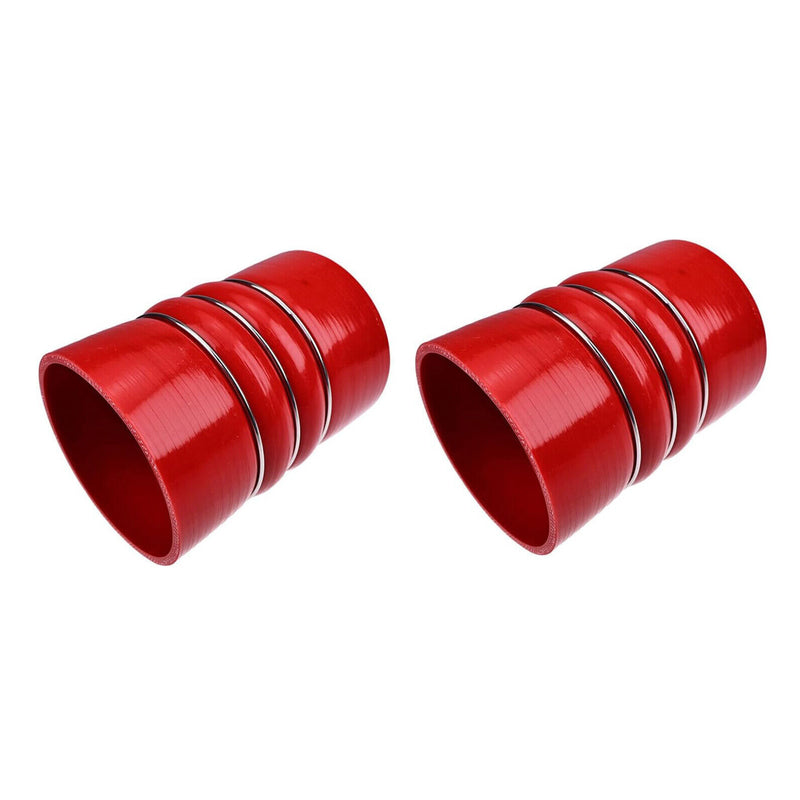DURAFORCE 2PCS 4" x 6" Air Cooler Hump Hose with High Temp Silicone Material 4 Ply