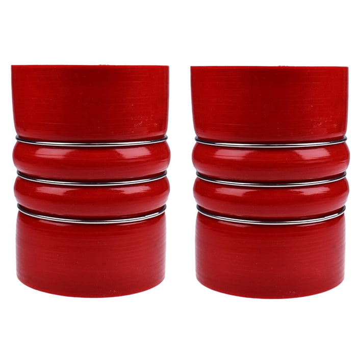 DURAFORCE 2PCS 4" x 6" Air Cooler Hump Hose with High Temp Silicone Material 4 Ply