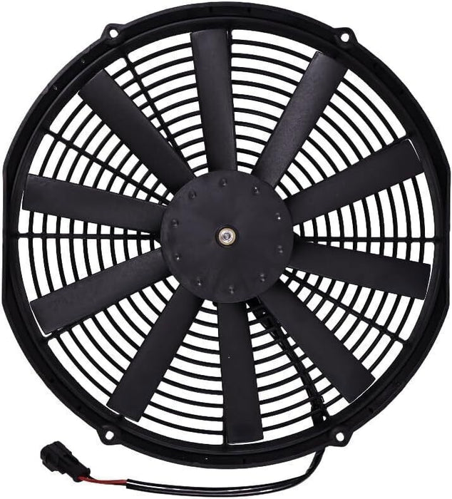 DURAFORCE 12V 1274 CFM Puller Fan 30101509 with 10 14In Straight Blade