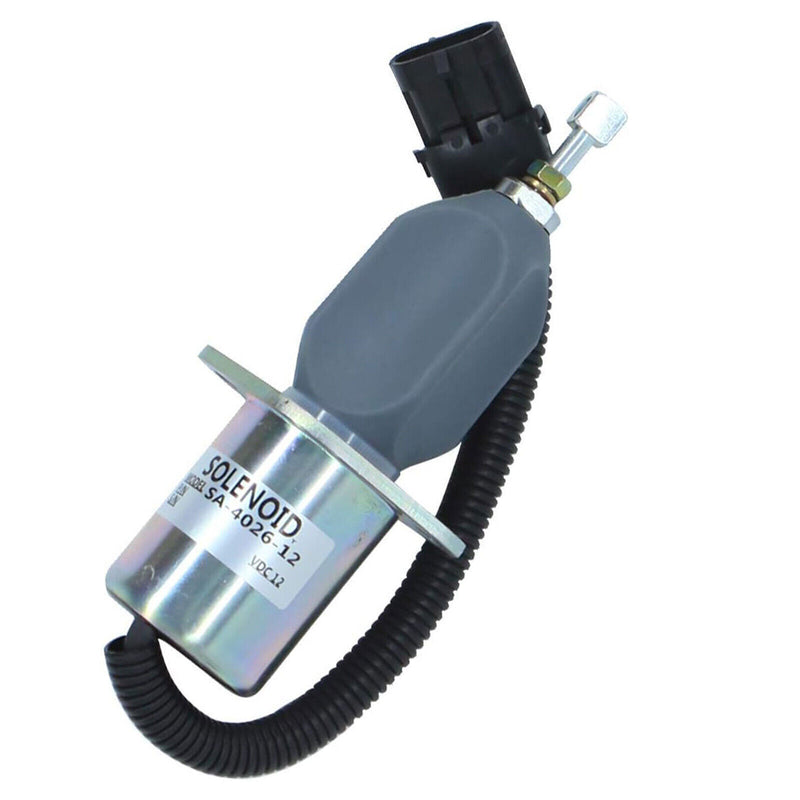 DURAFORCE 4PCS Fuel Shut Down Solenoid SA-4026-12 For Cummins 5.9L & 8.3L Diesel Engines