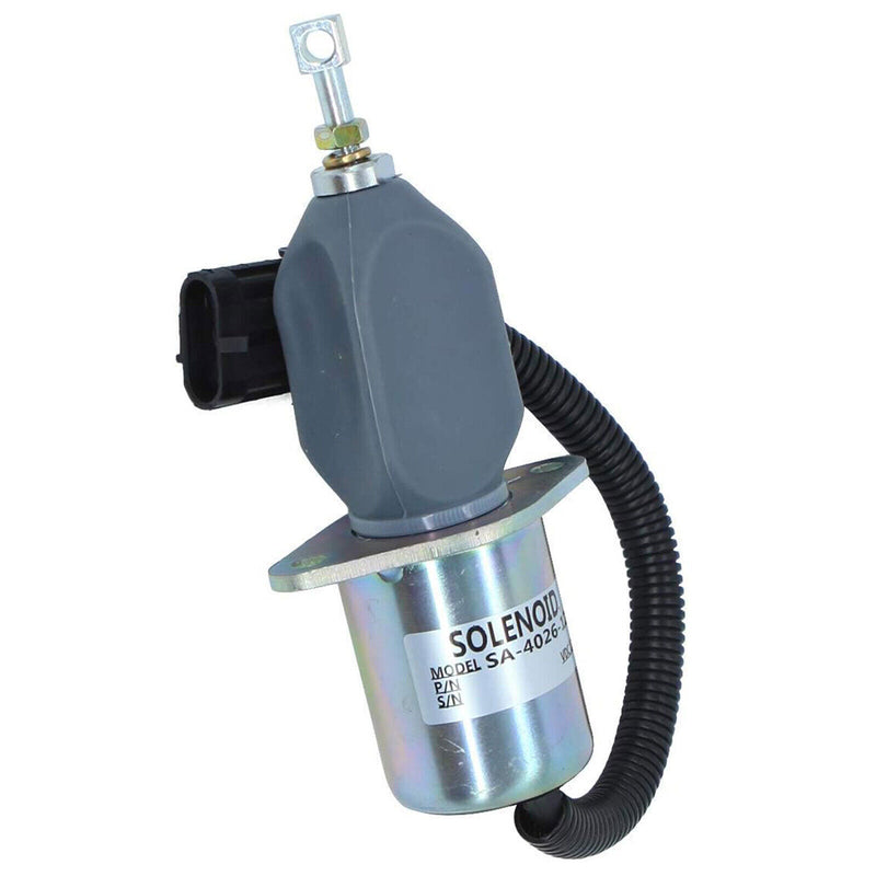 DURAFORCE 4PCS Fuel Shut Down Solenoid SA-4026-12 For Cummins 5.9L & 8.3L Diesel Engines