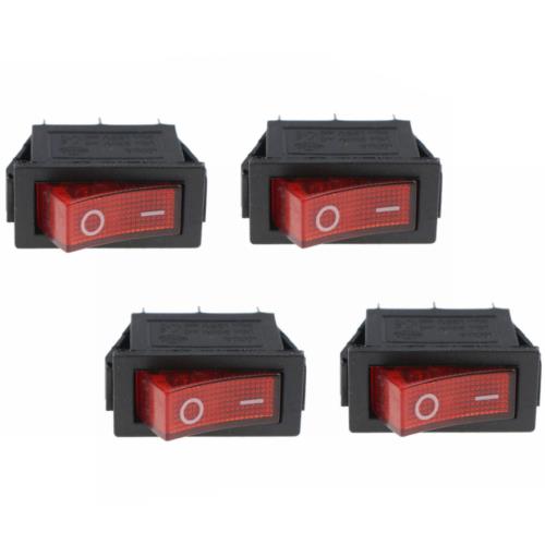 DURAFORCE New 4PCS 120 Volt Rocker Switch Lighted On Off 120927-24 For FMI Desa Electric