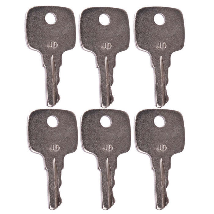 DURAFORCE 6X AR51481 Ignition Keys For John Deere Excavator 490 690D 790D 792DLC 892DLC