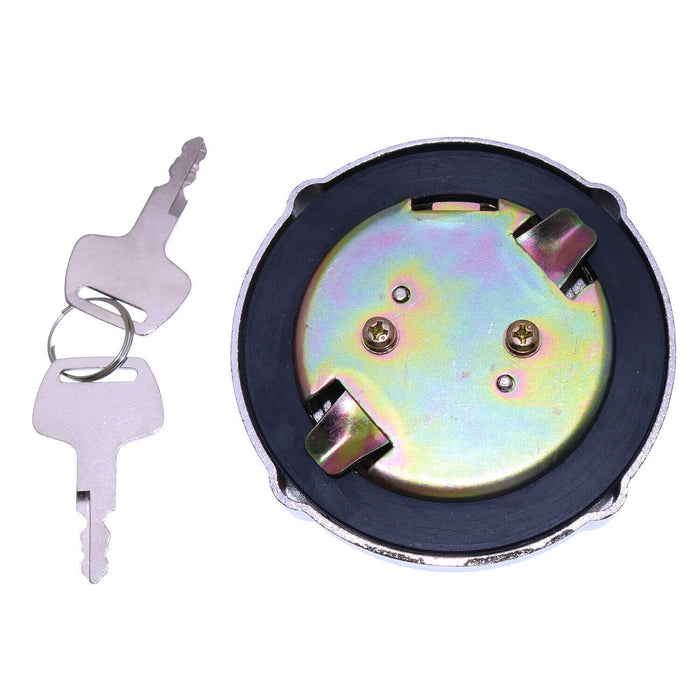 DURAFORCE 15521-00500 1552100500 New Locking Fuel Cap With 2 keys for Takeuchi Equipment