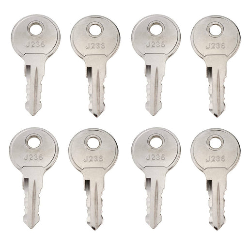 DURAFORCE Hot Sales 8PCS Door Lock Keys J236-A J236