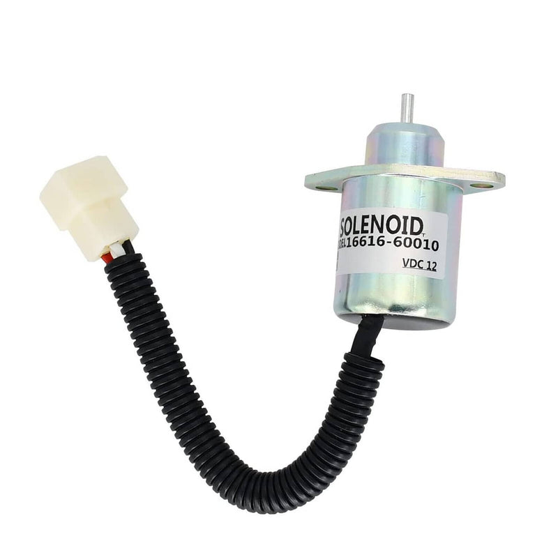 DURAFORCE Fuel Shutoff Solenoid 17594-60014 For Kubota B2100 BX22D D905/1105 V1205/1305