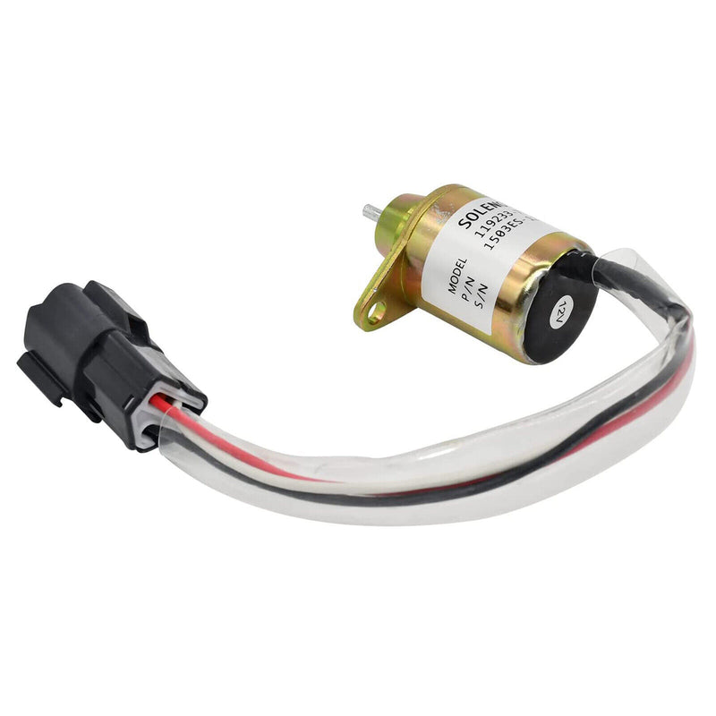 DURAFORCE Fuel Shutoff Solenoid 119233-66510 For Yanmar Engines 4TNV94L-SFN 4TNV98L-SFN