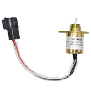 DURAFORCE Fuel Shutoff Solenoid 119233-66510 For Yanmar Engines 4TNV94L-SFN 4TNV98L-SFN