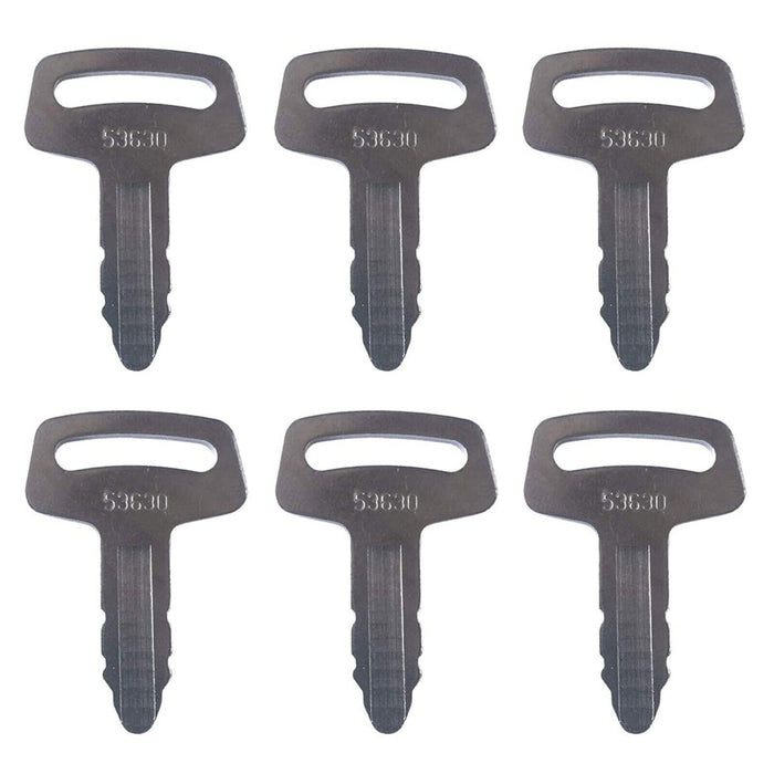 DURAFORCE 6X RC101-53630 Ignition Keys for Kubota K-008 KX101 KX121 KX151 KX61-2 KX91-2