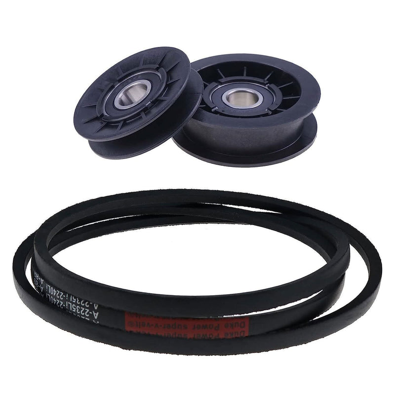 DURAFORCE Belt &V-Idler Pulley &Flat Pulley Kit GX20286 GX20287 GX20006 For John Deere 102