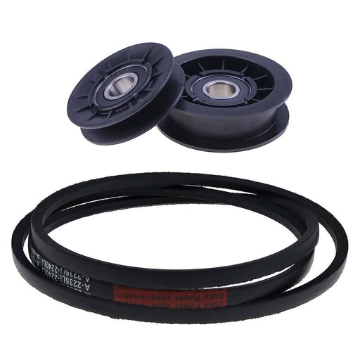 DURAFORCE Belt &V-Idler Pulley &Flat Pulley Kit GX20286 GX20287 GX20006 For John Deere 102