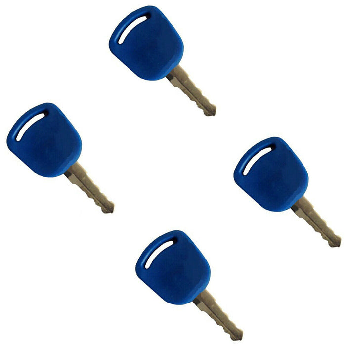 DURAFORCE 4X Ignition Keys 82030143 For Ford New Holland Tractor T5030 T5060 T6.125 TL90A