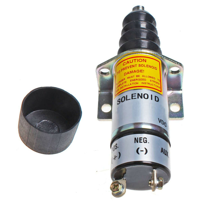 DURAFORCE 1500-2047 1502-12C6U1B2S1 12V Shutoff Solenoid for Woodward Engine 44-53 N