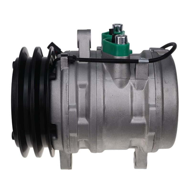 DURAFORCE A/C Compressor 46443509 For Komatsu Hydraulic Excavator W/SP-10 2 GROOVE 12V