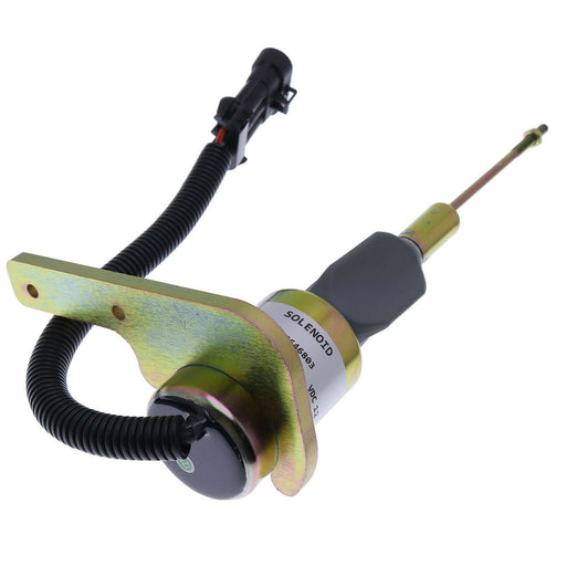 DURAFORCE 24V 1823723C91 Diesel Fuel Shut Off Solenoid Valve for DT466E Engine Woodward