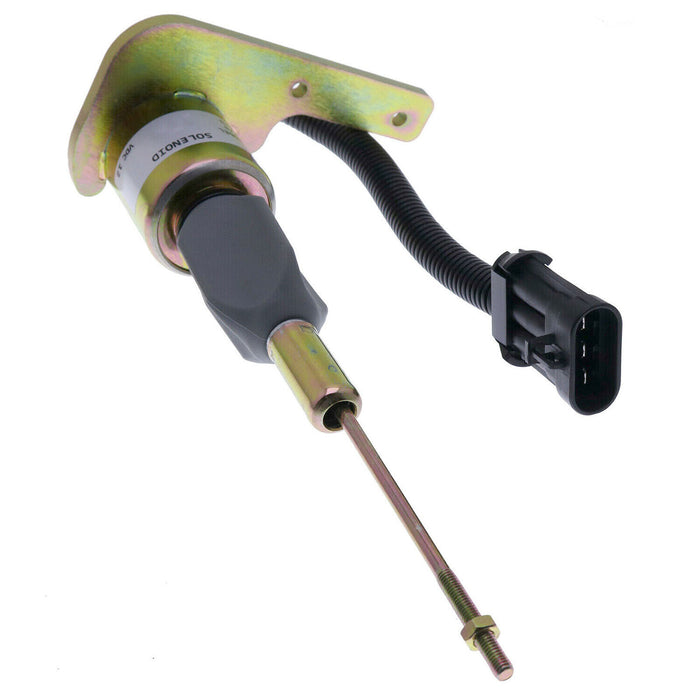 DURAFORCE 24V 1823723C91 Diesel Fuel Shut Off Solenoid Valve for DT466E Engine Woodward