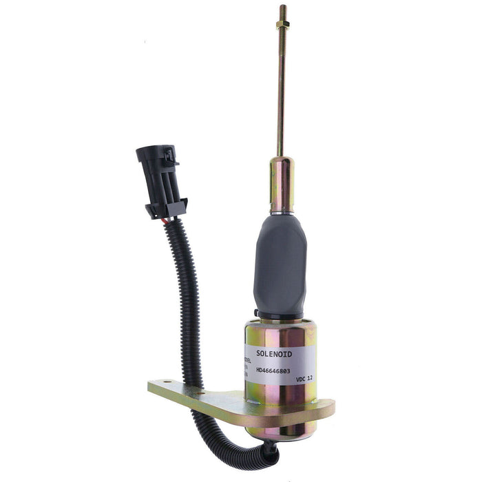 DURAFORCE 24V 1823723C91 Diesel Fuel Shut Off Solenoid Valve for DT466E Engine Woodward