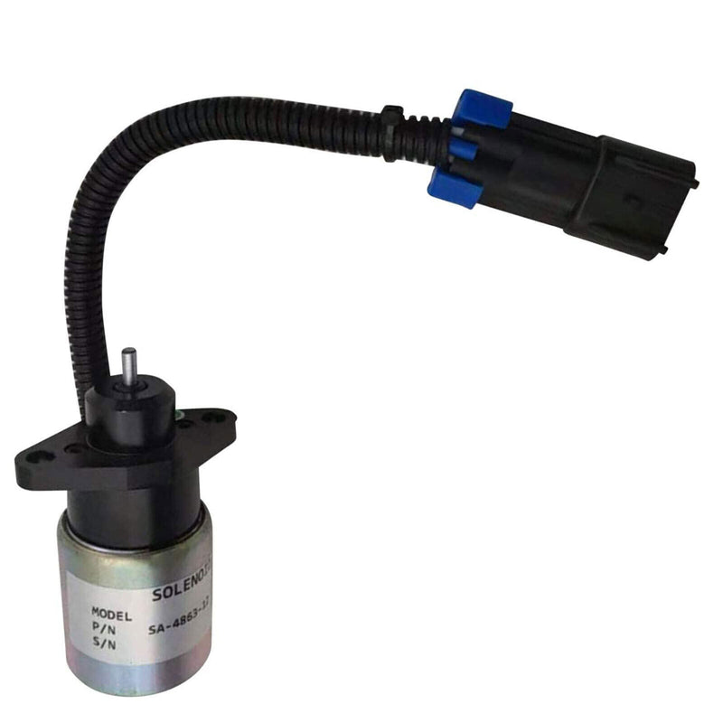 DURAFORCE New 0175-12A5C9S Fuel Shutoff Solenoid SA-4863 Actuator for Kubota Engine 12V