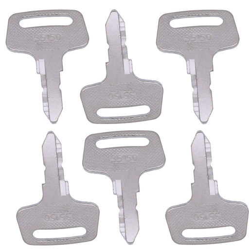DURAFORCE 6X 55150 Ignition Key For Kubota B1550 B1750 B2150 BX1500D BX1800D BX22D BX23D