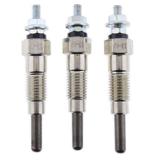 DURAFORCE NEW 3X Glow Plug 15951-6551-1 for Kubota Yanmar D850 D950 B1500 B7100 F18D F20D