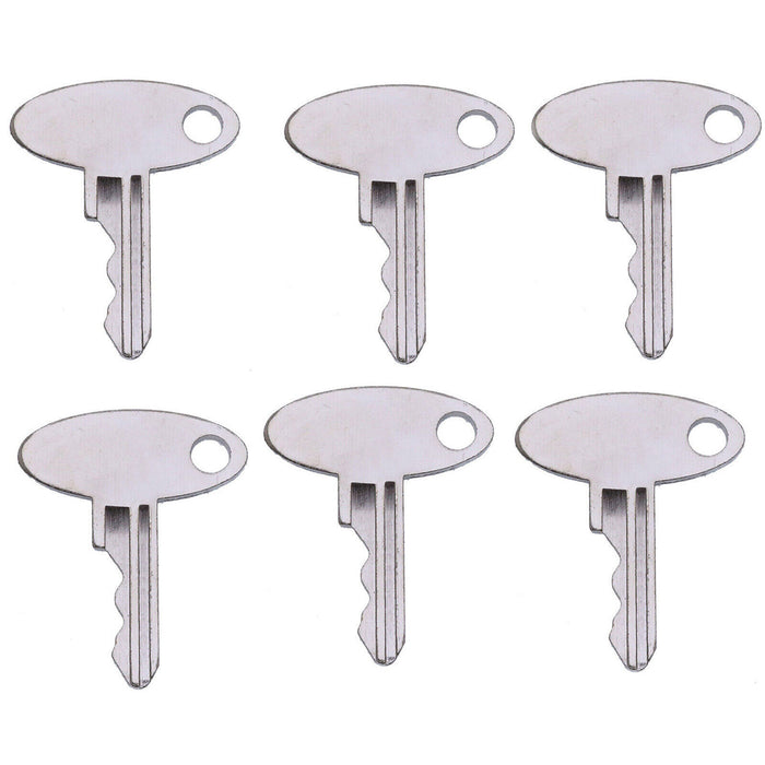 DURAFORCE Hot New 6PCS Ignition Keys For Ford New Holland Tractor 1210 1320 1520 1530 1570