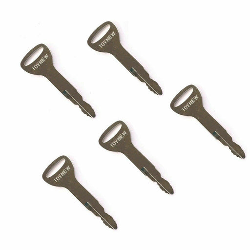 DURAFORCE 5PCS Ignition Keys 57591-23330-71 For Toyota - New Style Forklift and Equipment