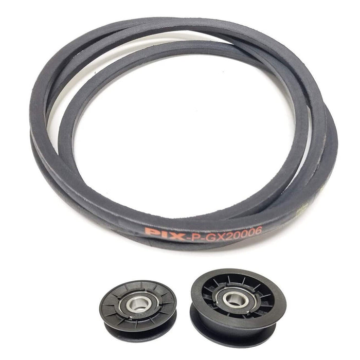 DURAFORCE Idler Pulley Drive Belt Kit GX20006 GX20286 GX20287 For John Deere L100 Series